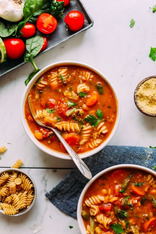 Simple Vegan Minestrone Soup