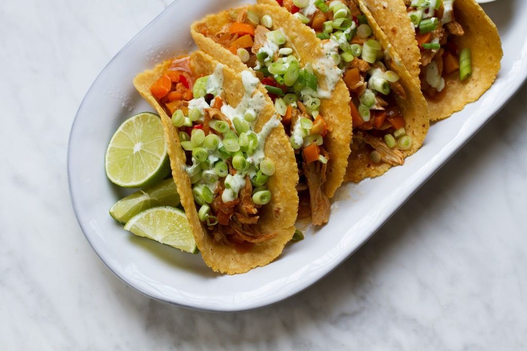 Sisig Tacos with Pickled Radish and Lime
