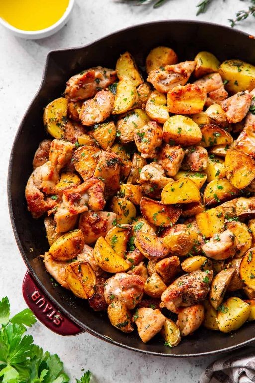 Skillet Chicken and Potatoes