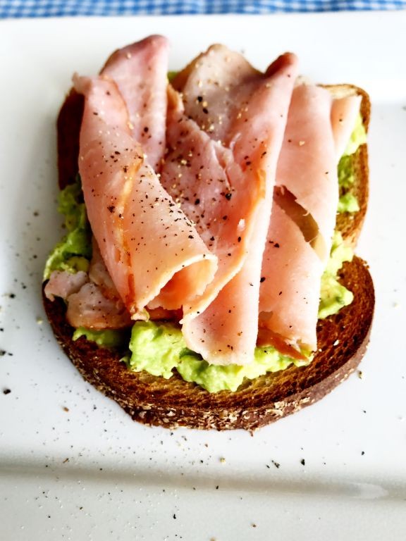 Sliced Turkey and Avocado Toast