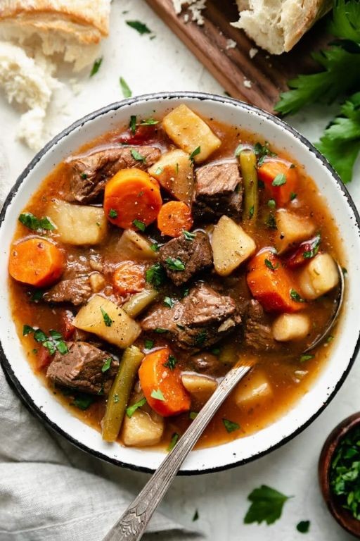 Slow Cooker Beef Stew with Root Vegetables