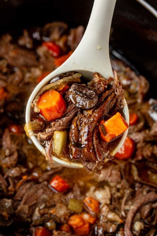 Slow Cooker Beef Tips with Sweet Potatoes