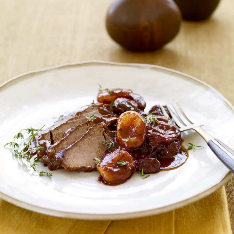 Slow Cooker Brisket with Dried Fruits