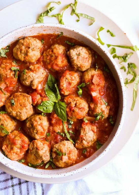Slow Cooker Cabbage and Turkey Meatballs