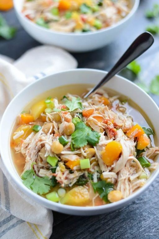 Slow Cooker Chicken Hummus Stew