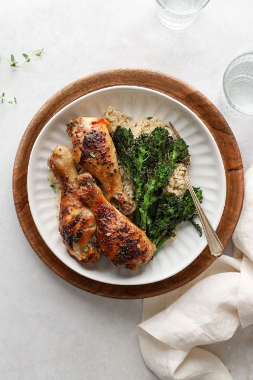 Slow Cooker Chicken Legs with Honey Mustard Glaze