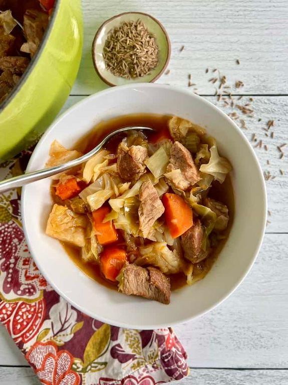Slow Cooker Ground Pork and Cabbage Stew