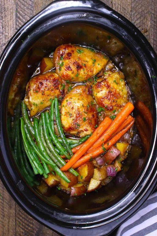 Slow Cooker Honey Garlic Chicken
