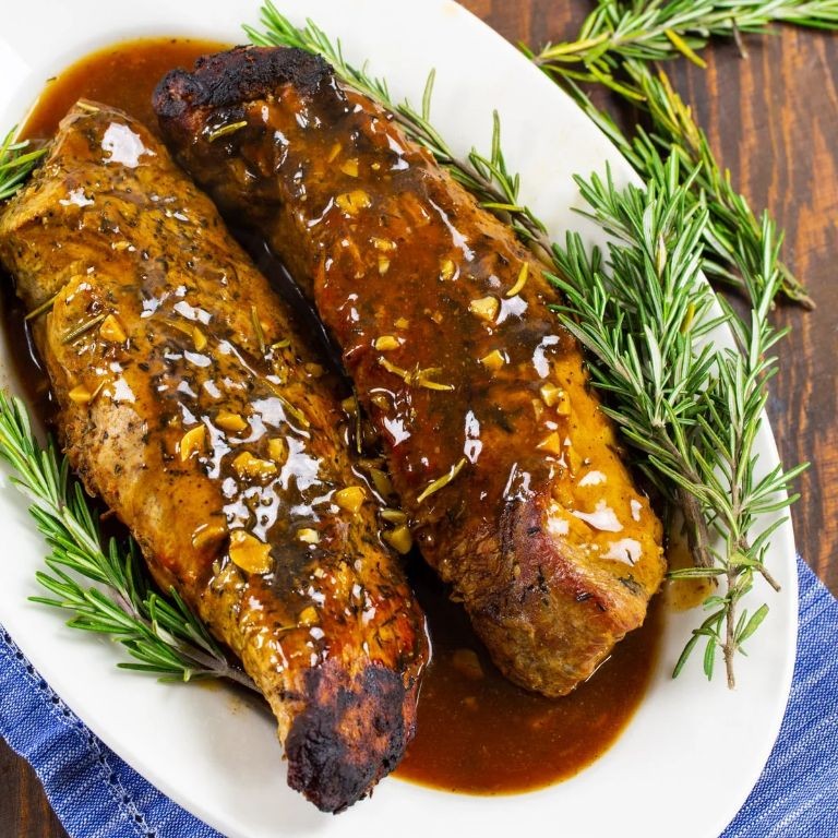 Slow Cooker Honey Garlic Pork Loin