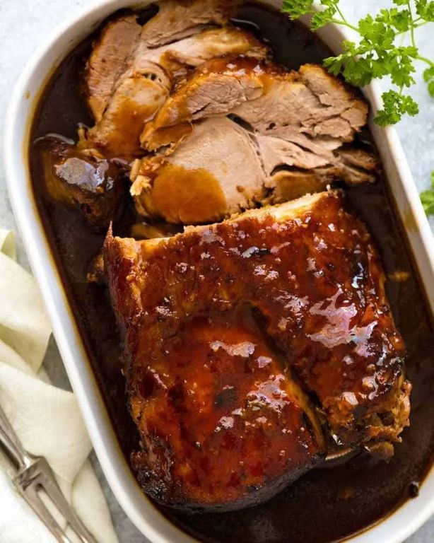 Slow Cooker Honey Garlic Pork Roast