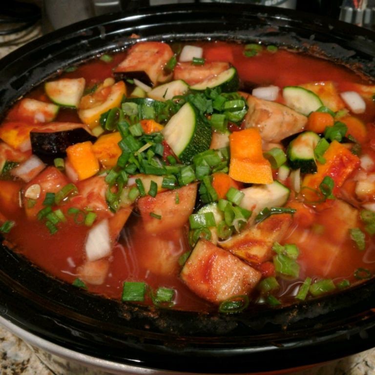 Slow Cooker Mediterranean Vegetable Casserole