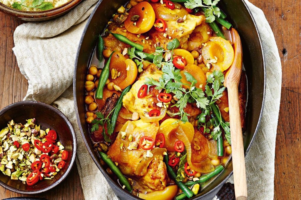 Slow Cooker Moroccan Chicken with Apricots