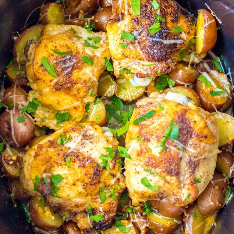 Slow Cooker Parmesan Chicken Breast