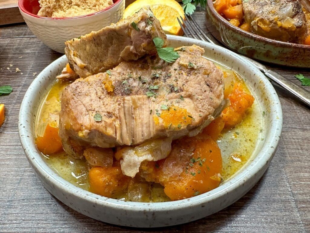 Slow Cooker Pork Chops with Sweet Potatoes