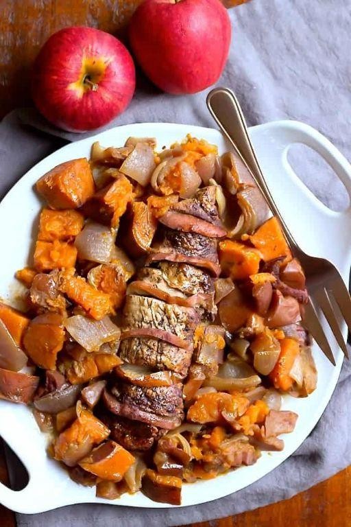 Slow Cooker Pork Loin with Apples