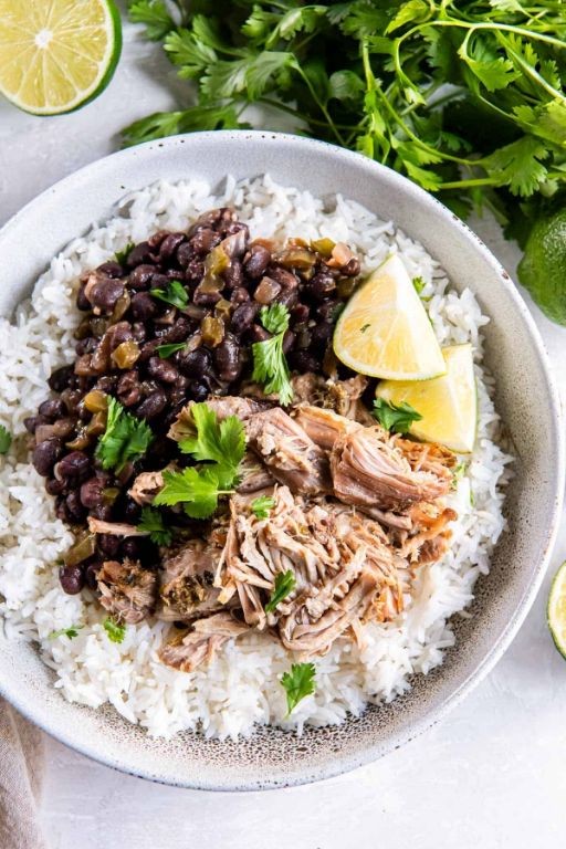 Slow Cooker Pork Shoulder with Black Beans and Corn