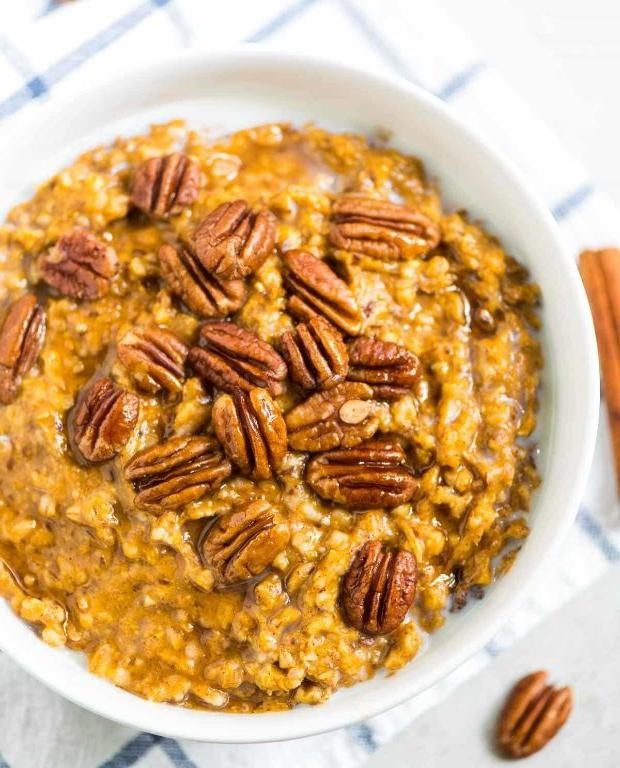 Slow Cooker Pumpkin Spice Oatmeal