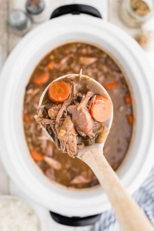 Slow Cooker Rabbit and Lentil Soup