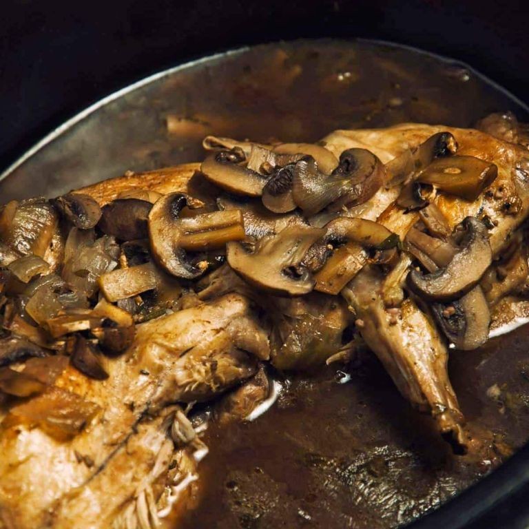 Slow Cooker Rabbit and Mushroom Casserole