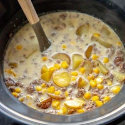 Slow Cooker Sausage and Corn Chowder