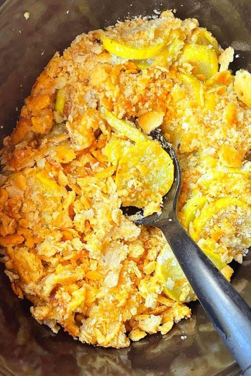 Slow Cooker Squash Casserole