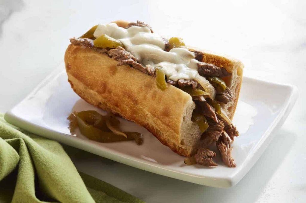 Slow Cooker Steak and Cheese Sandwiches