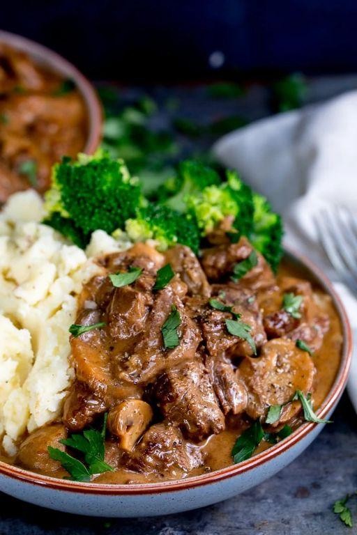 Slow Cooker Steak and Rice Casserole