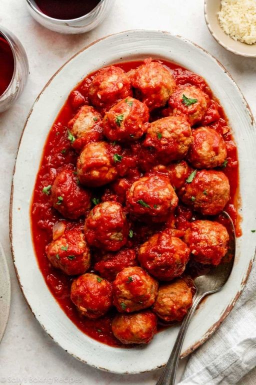 Slow Cooker Turkey Meatballs in Marinara