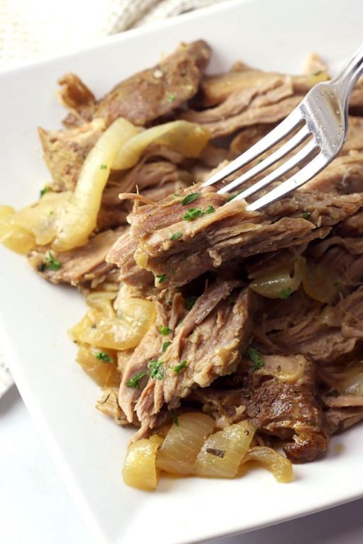 Slow-Cooked Pork Cushion with Garlic and Herbs