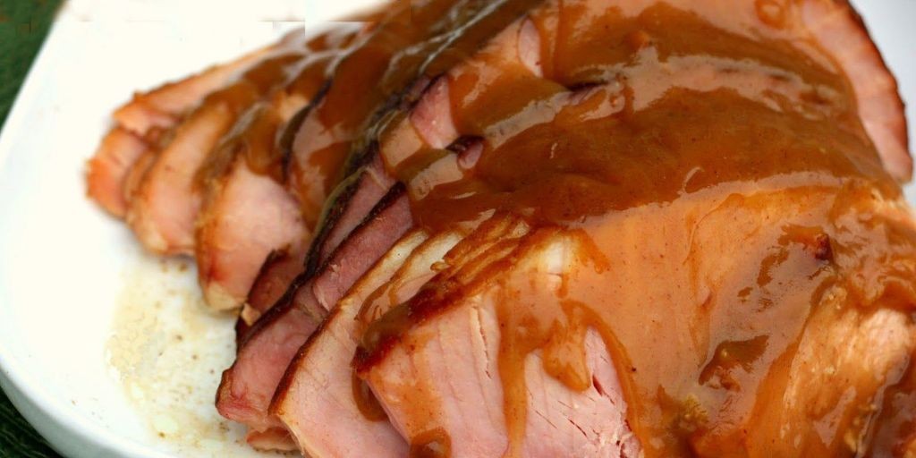 Slow-Cooked Smoked Ham Shank with Honey Glaze