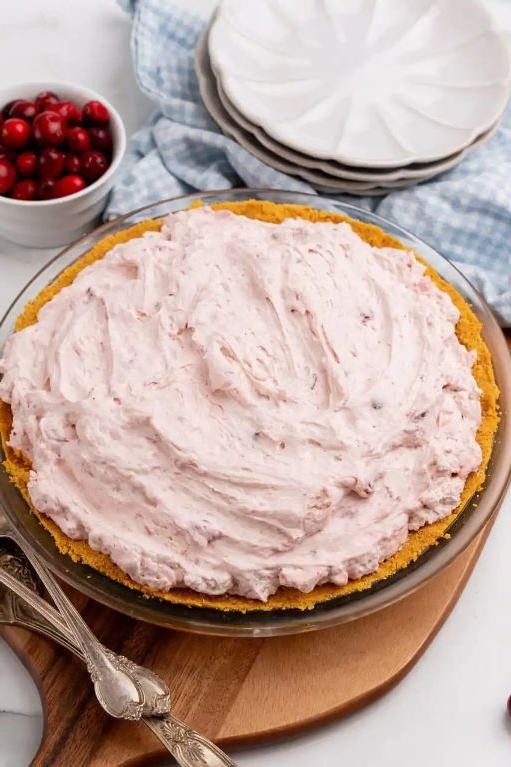 Slow-Cooker Cranberry Pie with Graham Cracker Crust