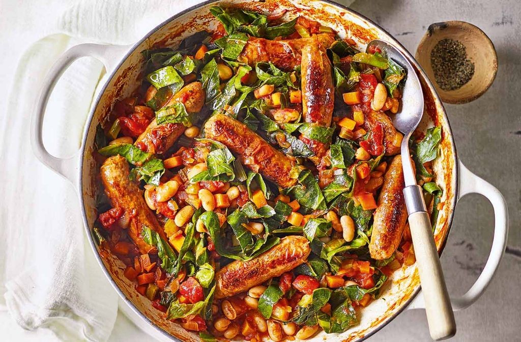 Slow-Cooker Italian Sausage and Cannellini Bean Casserole
