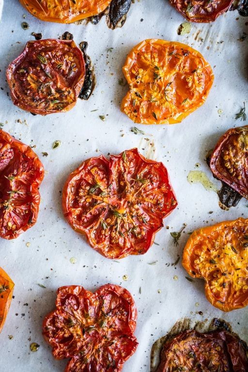 Slow-Roasted Heirloom Tomatoes with Herbs