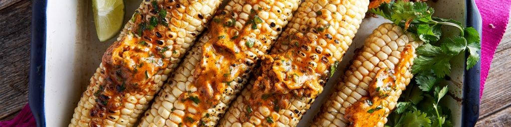 Smoked Corn on the Cob with Chipotle Butter