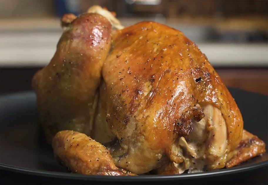Smoked Guinea Hen with Applewood Glaze