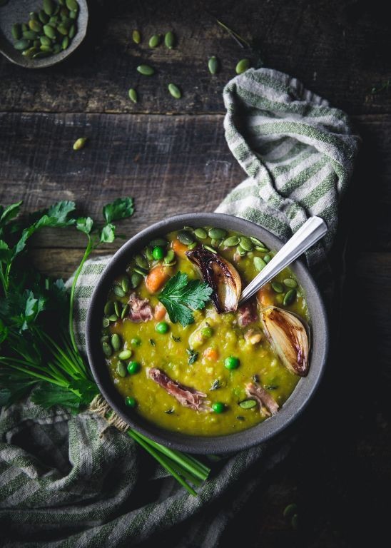 Smoked Ham Shank and Split Pea Soup