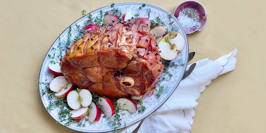 Smoked Ham Shank with Apple Cider Reduction