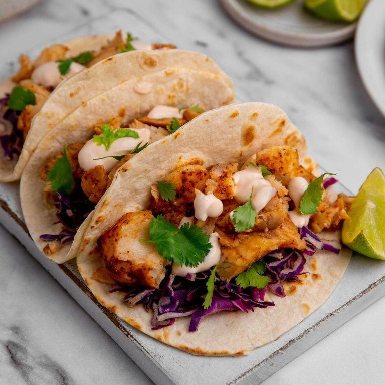 Smoked Herring Tacos with Lime Crema