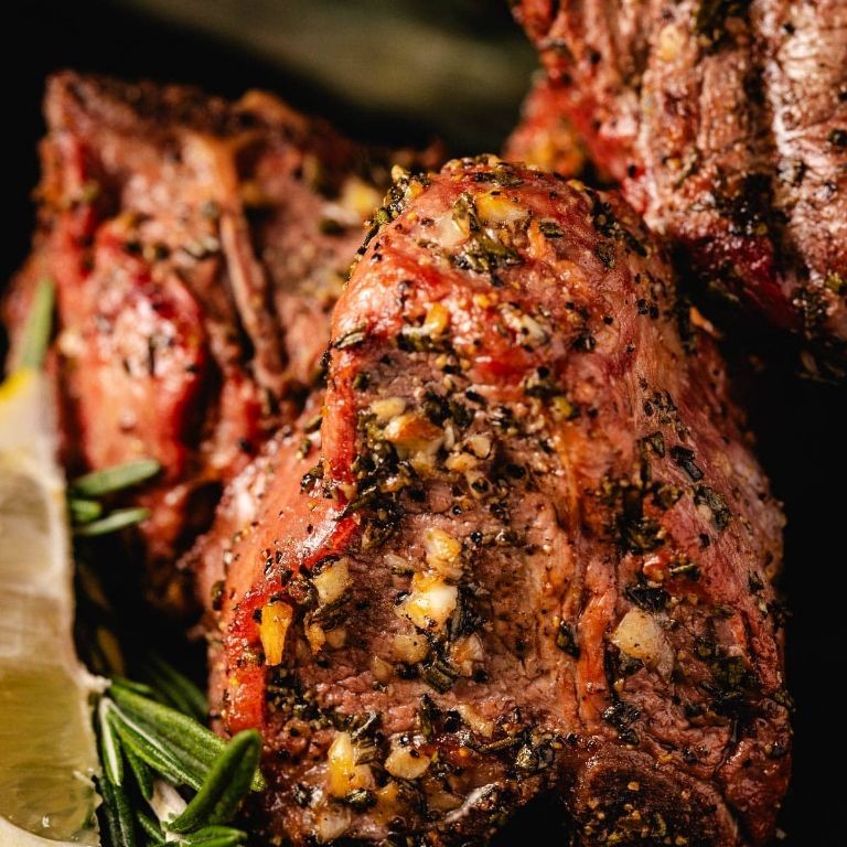 Smoked Lamb Chops with Rosemary