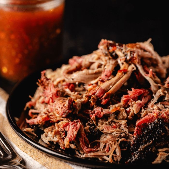 Smoked Pulled Pork with Carolina-Style Sauce