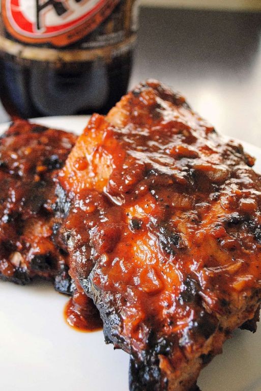 Smoked Ribs with Root Beer Marinade