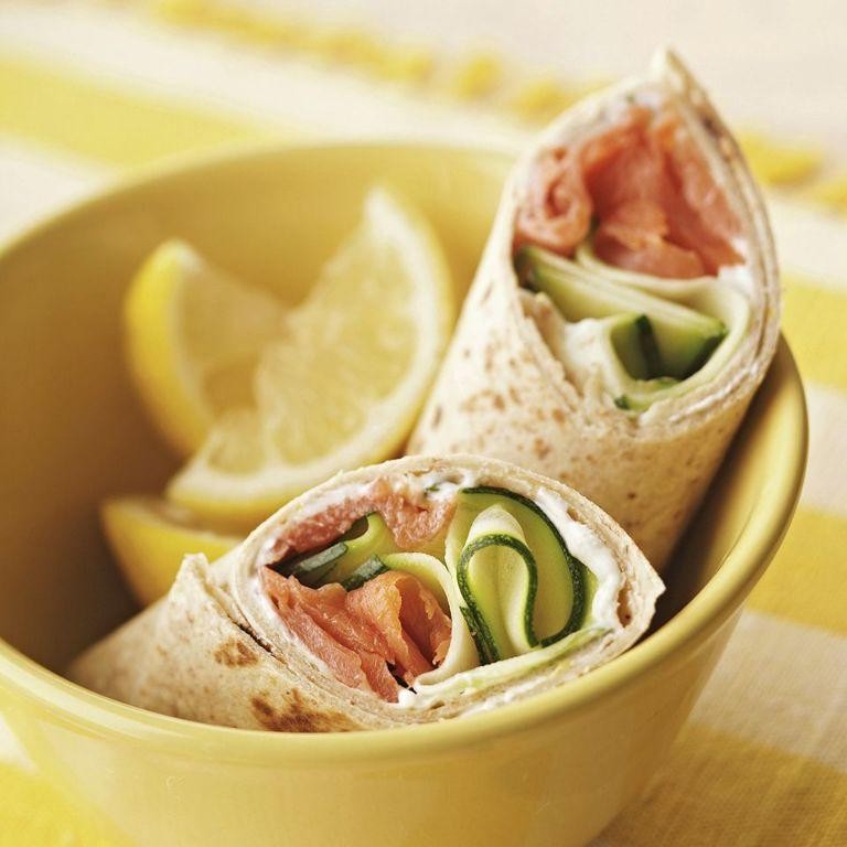 Smoked Salmon and Cream Cheese Breakfast Wrap