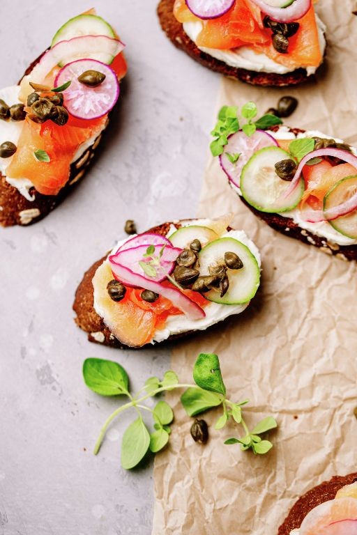 Smoked Salmon and Mascarpone Canapés