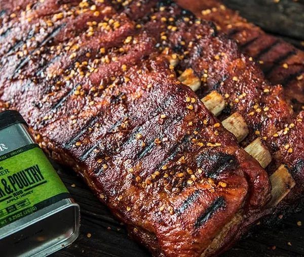 Smoked St. Louis Ribs with Dry Rub