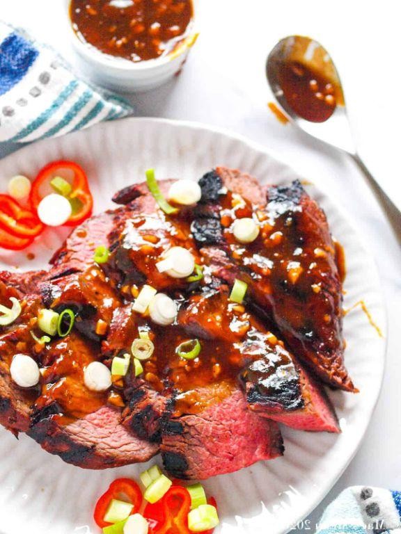 Smoked Tri Tip with Asian Soy Marinade