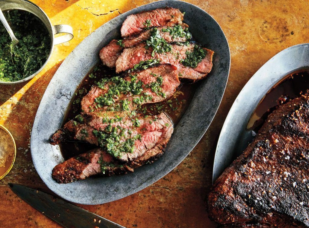 Smoked Tri Tip with Chimichurri Sauce