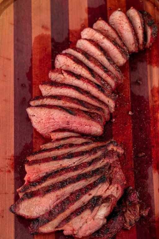 Smoked Tri Tip with Coffee Rub