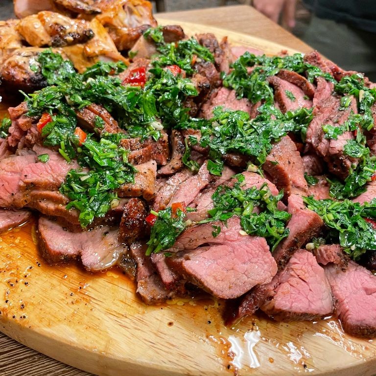 Smoked Tri-Tip with Chimichurri