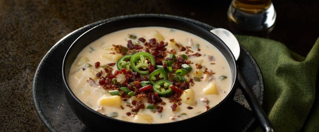 Smoky Bacon and Jalapeno Cream Soup