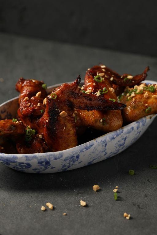 Smoky Bourbon-Glazed Chicken Wings